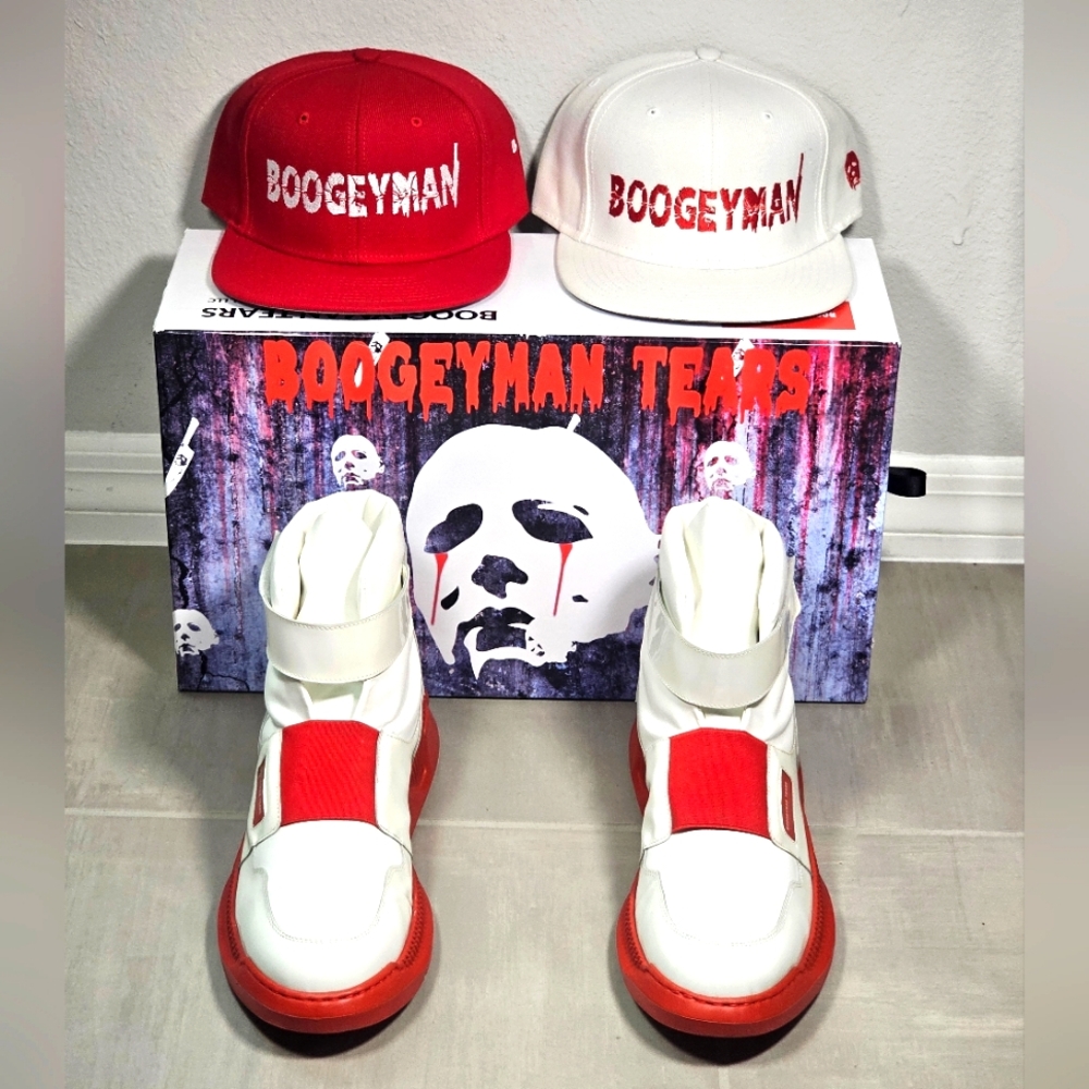 Custom Handmade 100% Genuine Italian Leather Boogeyman Tears Sneakers 12 Bundle